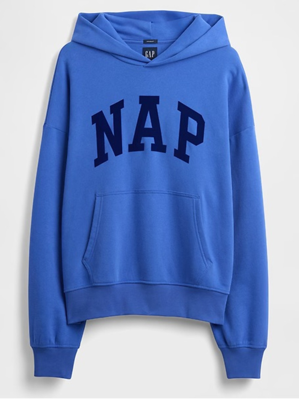 GAP Blue Hoodie with Navy 'NAP' Applique